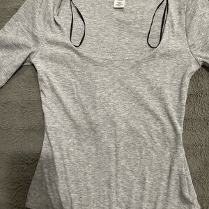 H&M gray women’s bodysuit